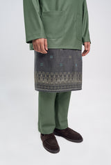 Patawali Classic Fit Baju Melayu Teluk Belanga - Grass Green