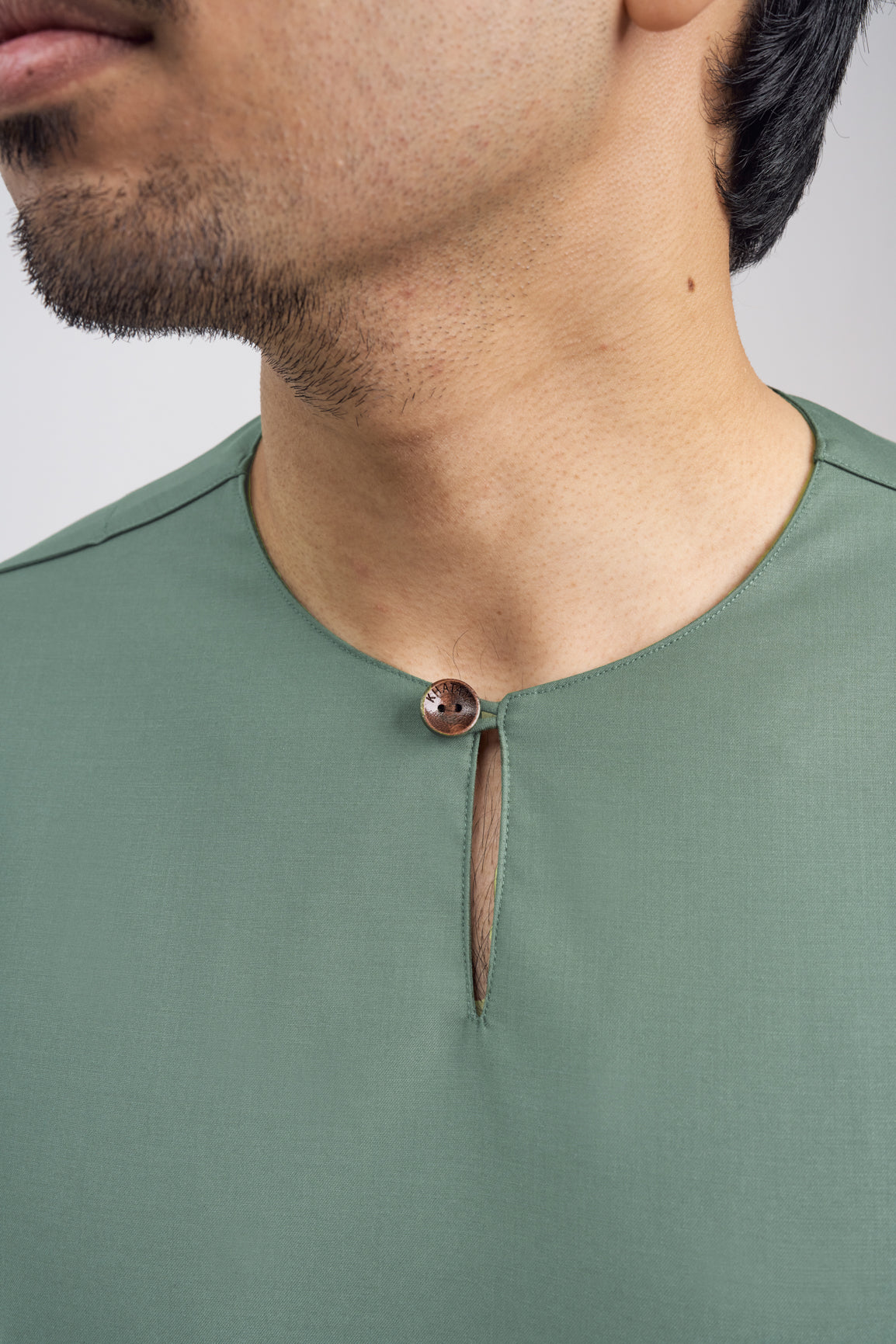 Patawali Classic Fit Baju Melayu Teluk Belanga - Grass Green