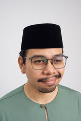 Patawali Classic Fit Baju Melayu Teluk Belanga - Grass Green