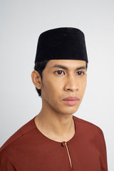 Patawali Classic Fit Baju Melayu Teluk Belanga - Bean Brown