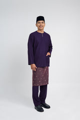 Patawali Classic Fit Baju Melayu Teluk Belanga - Dark Indigo