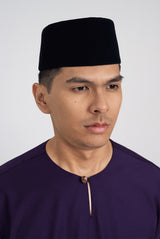 Patawali Classic Fit Baju Melayu Teluk Belanga - Dark Indigo