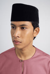 Patawali Classic Fit Baju Melayu Teluk Belanga - Dark Rose