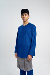 Patawali Classic Fit Baju Melayu Teluk Belanga - Royal Blue