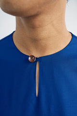 Patawali Classic Fit Baju Melayu Teluk Belanga - Royal Blue