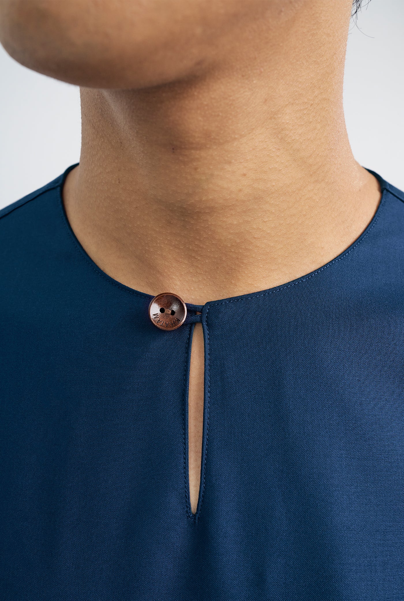 Patawali Classic Fit Baju Melayu Teluk Belanga - Royal Blue