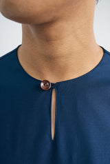 Patawali Classic Fit Baju Melayu Teluk Belanga - Royal Blue