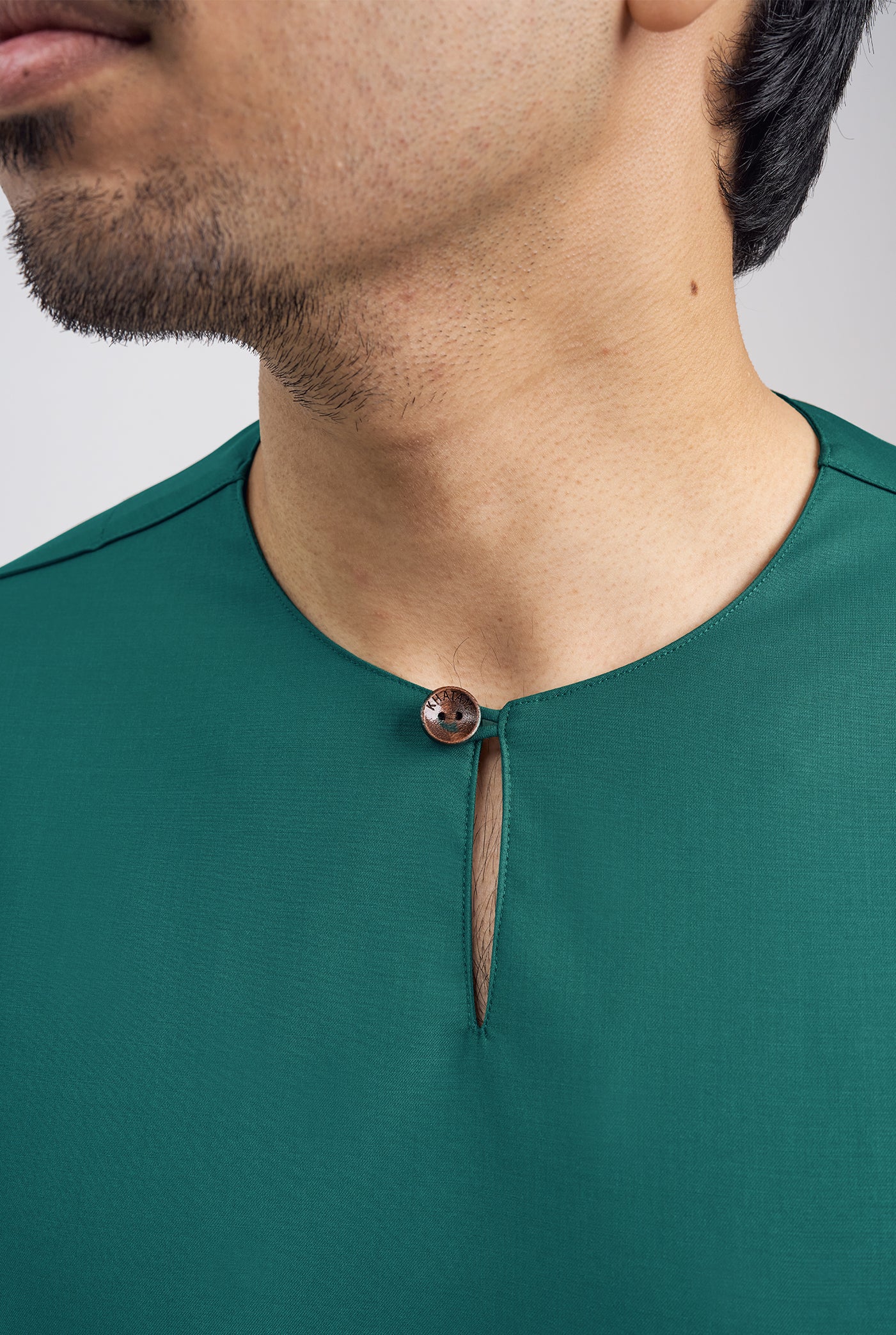 Patawali Classic Fit Baju Melayu Teluk Belanga - Turquoise