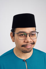 Patawali Classic Fit Baju Melayu Teluk Belanga - Turquoise