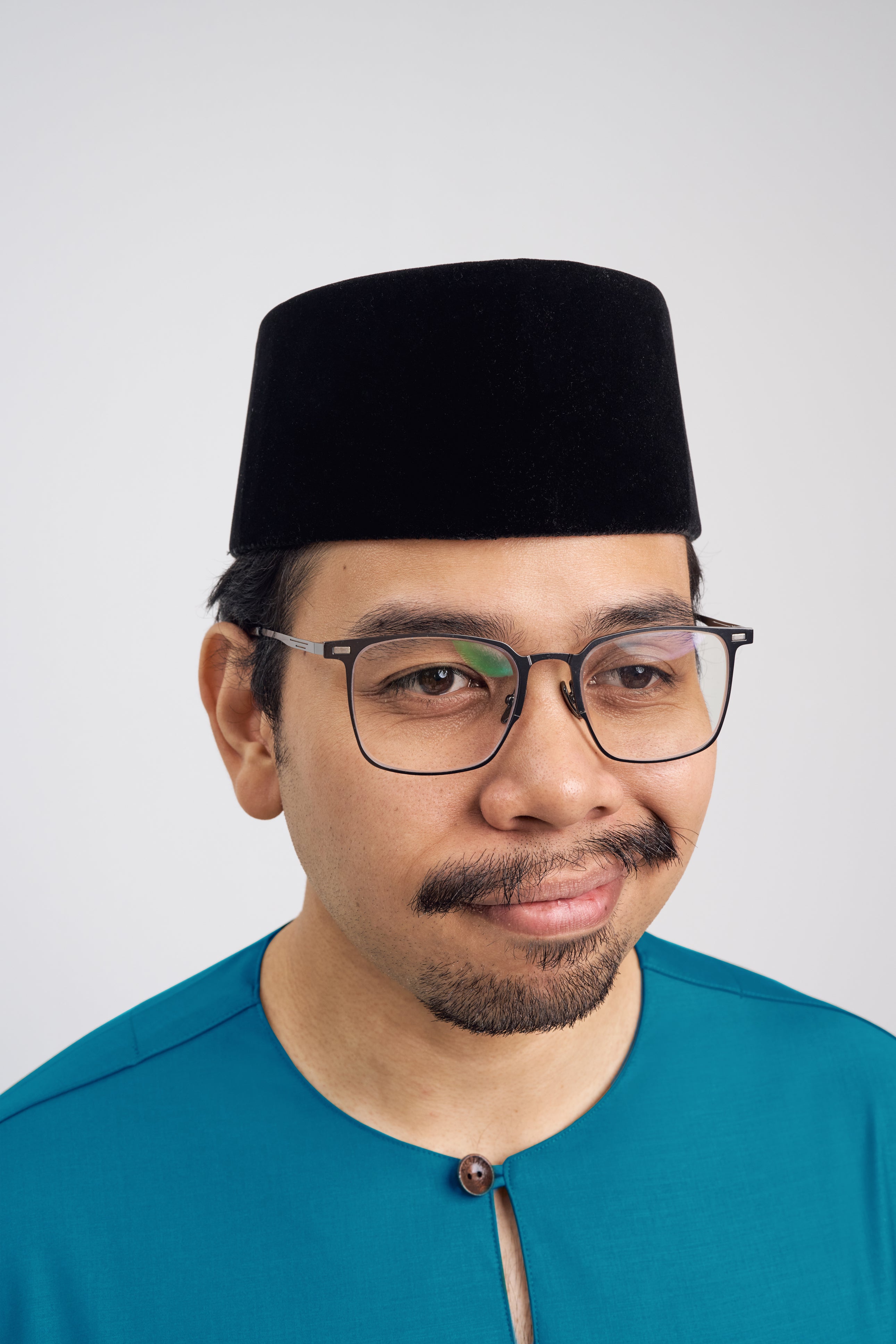 Patawali Classic Fit Baju Melayu Teluk Belanga - Turquoise
