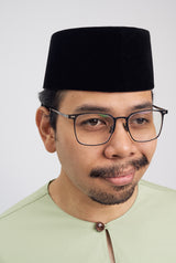 Patawali Classic Fit Baju Melayu Teluk Belanga - Honeydew