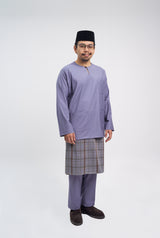 Patawali Classic Fit Baju Melayu Teluk Belanga - Purple Yam