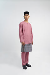 Patawali Classic Fit Baju Melayu Teluk Belanga - Pink Belacan