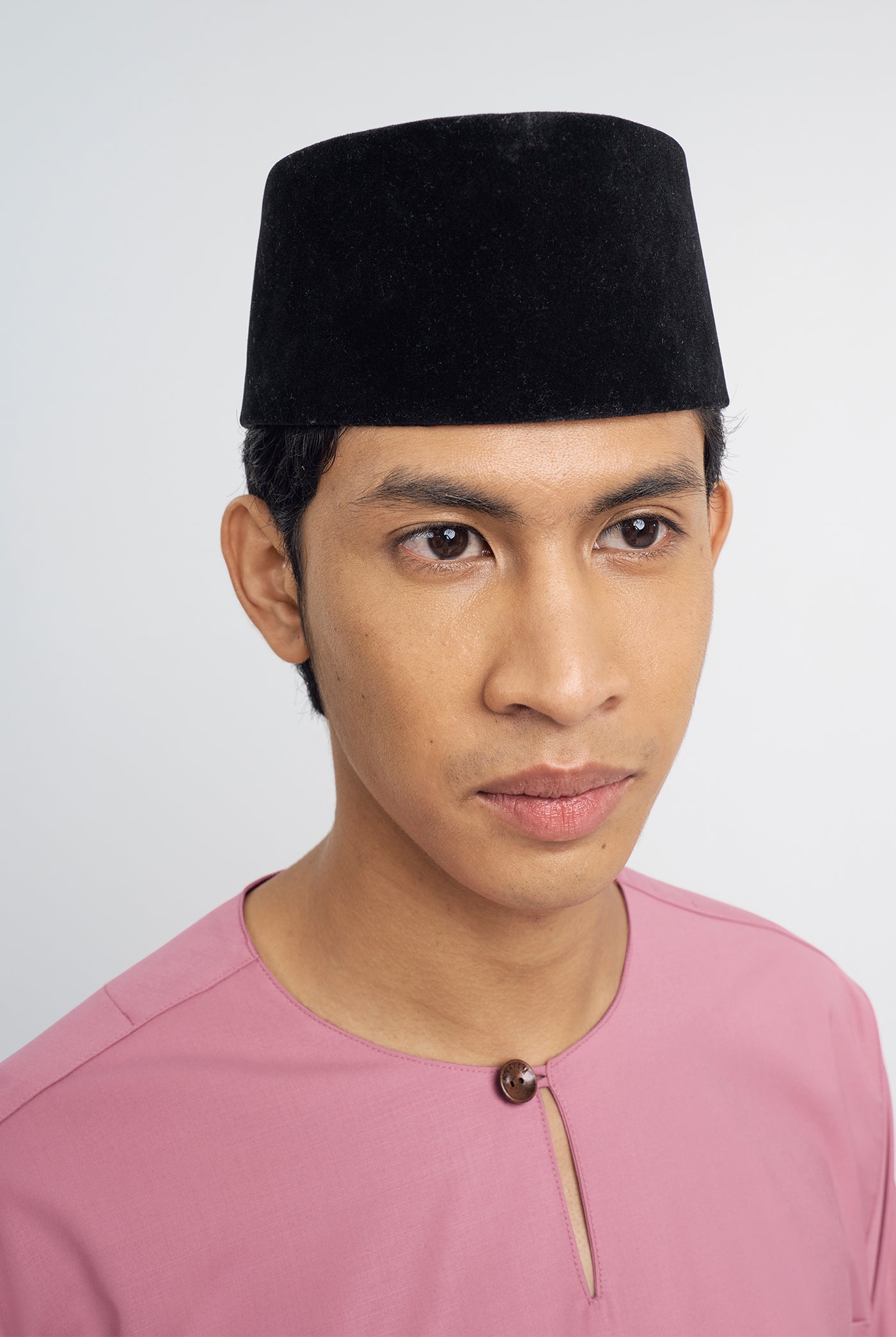 Patawali Classic Fit Baju Melayu Teluk Belanga - Pink Belacan