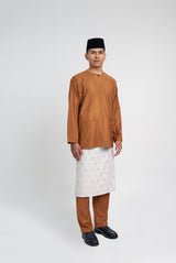 Patawali Classic Fit Baju Melayu Teluk Belanga - Apricot