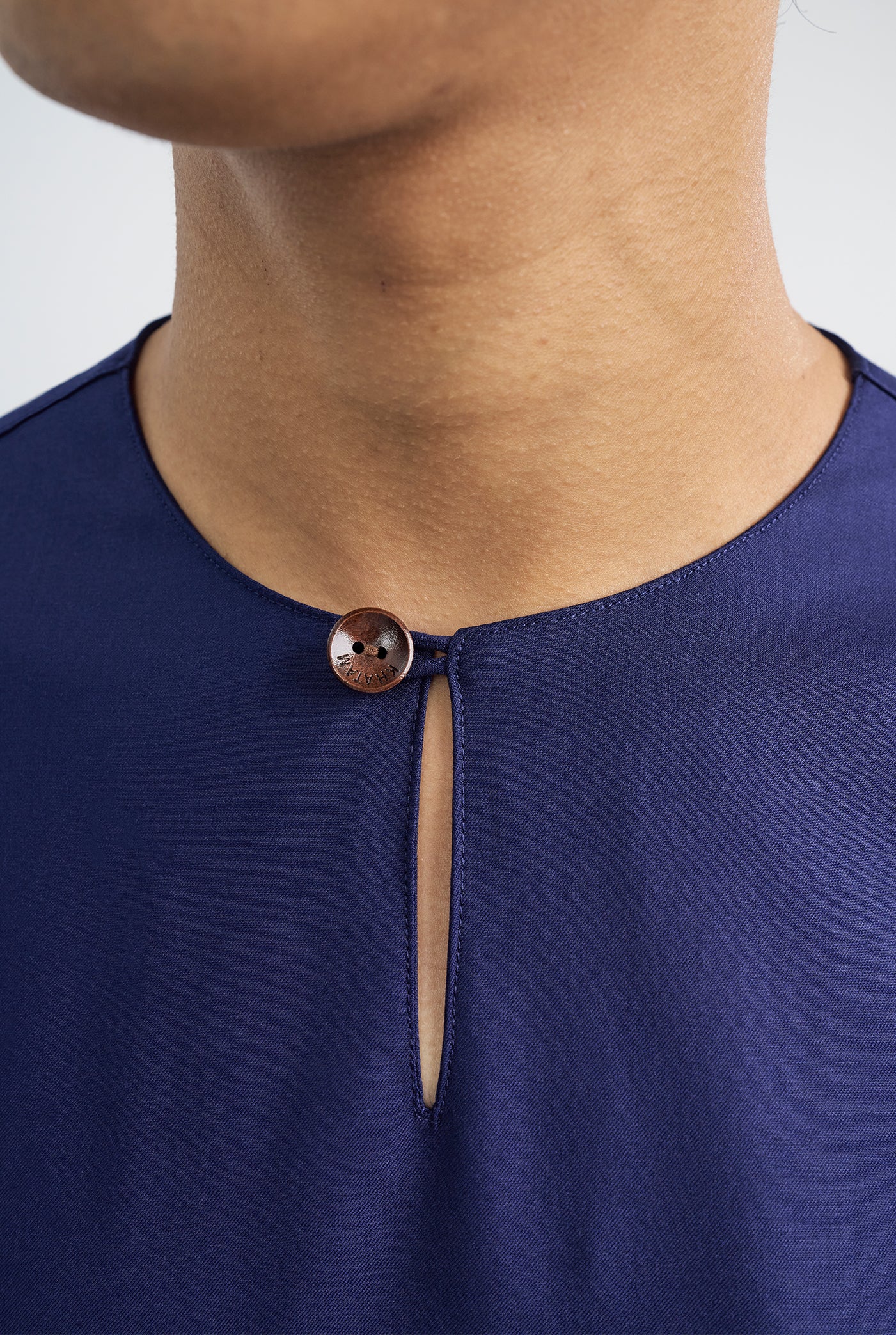 Patawali Classic Fit Baju Melayu Teluk Belanga - Dark Navy