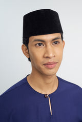 Patawali Classic Fit Baju Melayu Teluk Belanga - Dark Navy
