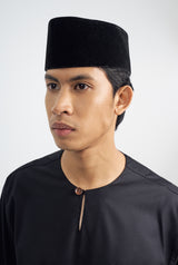 Patawali Classic Fit Baju Melayu Teluk Belanga - Opal Black