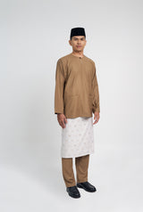 Patawali Classic Fit Baju Melayu Teluk Belanga - Hazel Brown