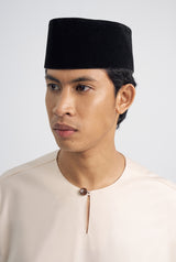 Patawali Classic Fit Baju Melayu Teluk Belanga - Ecru Beige