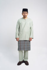 Patawali Classic Fit Baju Melayu Teluk Belanga - Mint Green