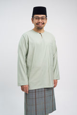 Patawali Classic Fit Baju Melayu Teluk Belanga - Mint Green