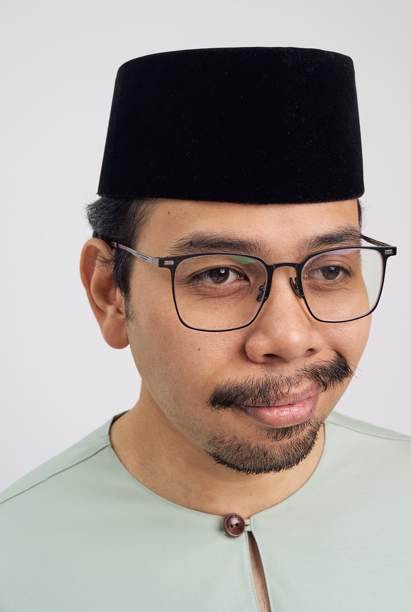 Patawali Classic Fit Baju Melayu Teluk Belanga - Mint Green