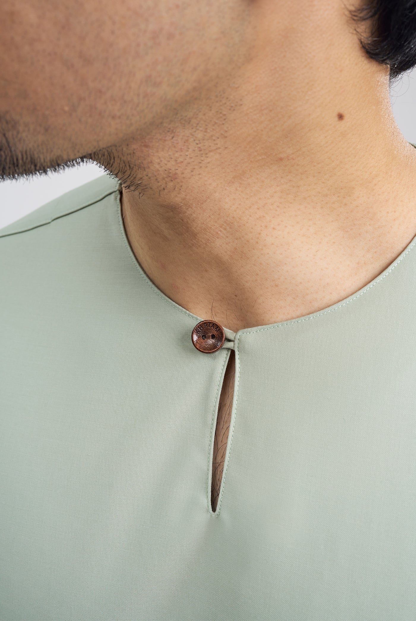 Patawali Classic Fit Baju Melayu Teluk Belanga - Mint Green