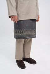 Patawali Classic Fit Baju Melayu Teluk Belanga - Light Olive