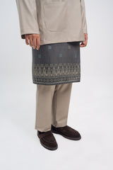 Patawali Classic Fit Baju Melayu Teluk Belanga - Light Olive