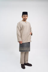 Patawali Classic Fit Baju Melayu Teluk Belanga - Light Olive