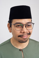 Patawali Classic Fit Baju Melayu Teluk Belanga - Pickle Green