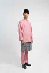 Patawali Classic Fit Baju Melayu Teluk Belanga - Dusty Pink