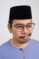 Patawali Classic Fit Baju Melayu Teluk Belanga - Stone Blue