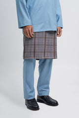 Patawali Classic Fit Baju Melayu Teluk Belanga - Light Blue