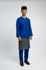 Patawali Modern Fit Baju Melayu Teluk Belanga - Royal Blue