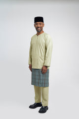 Patawali Modern Fit Baju Melayu Teluk Belanga - Honeydew