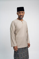 Patawali Modern Fit Baju Melayu Teluk Belanga - Light Olive