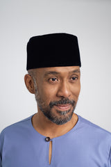 Patawali Modern Fit Baju Melayu Teluk Belanga - Stone Blue