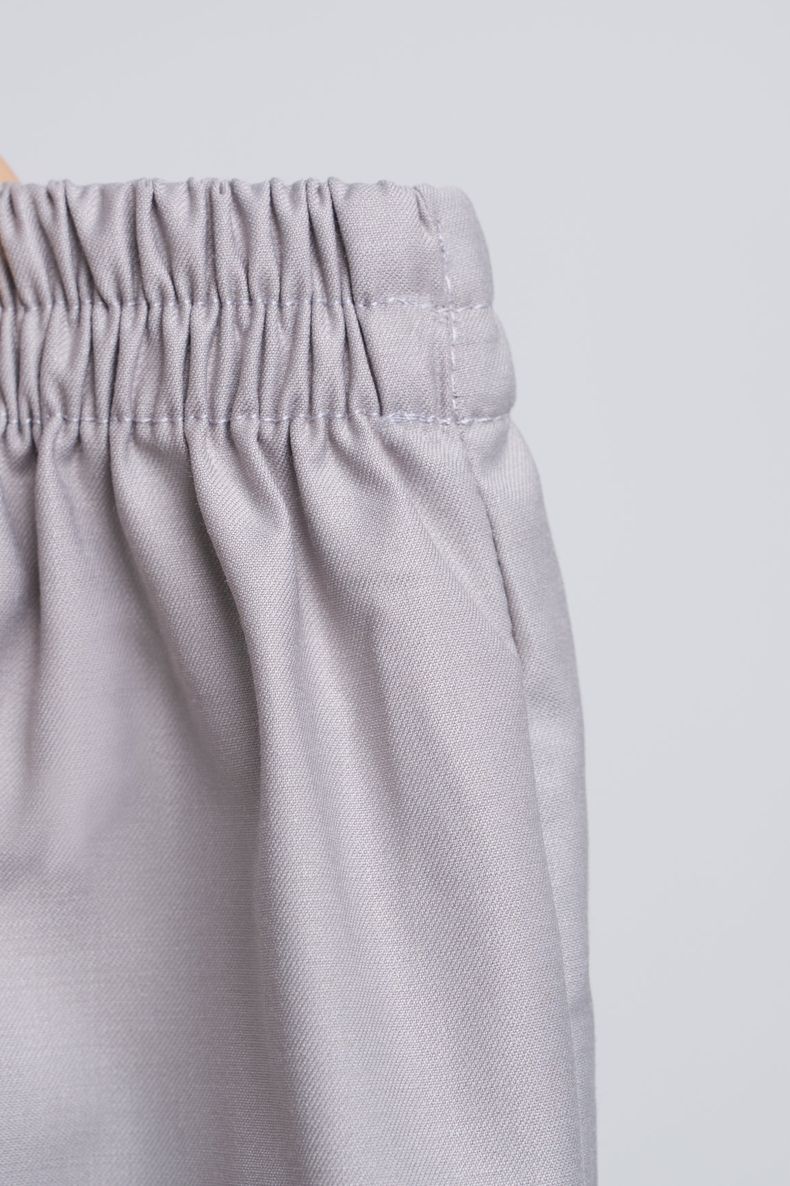 Patawali Baby Boys Baju Melayu Teluk Belanga - Ash Grey