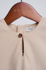 Patawali Baby Boys Baju Melayu Teluk Belanga - Beige