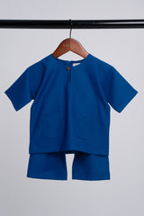 Patawali Baby Boys Baju Melayu Teluk Belanga - Royal Blue