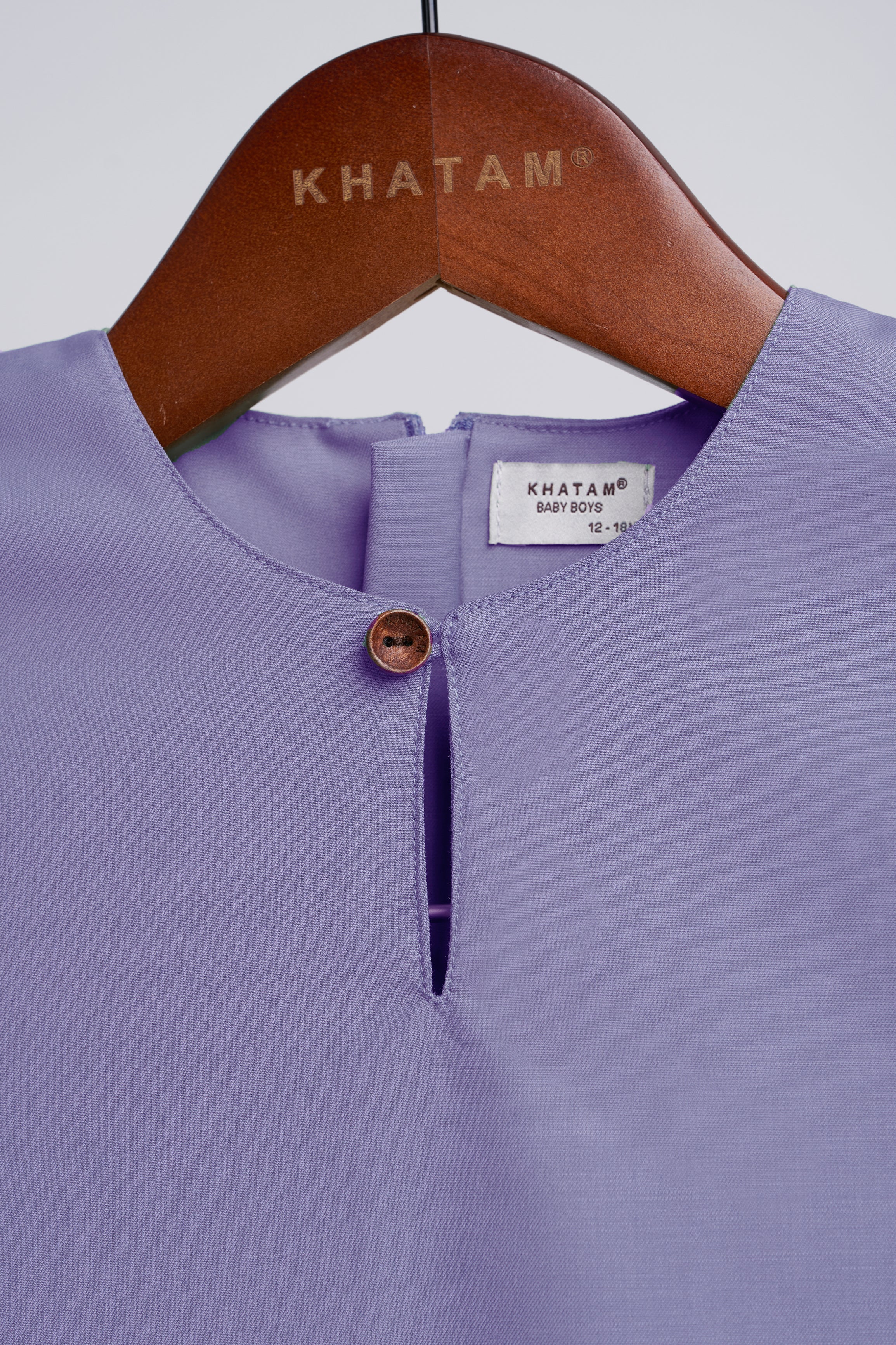 Patawali Baby Boys Baju Melayu Teluk Belanga - Purple Yam