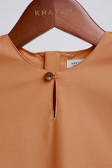 Patawali Baby Boys Baju Melayu Teluk Belanga - Apricot