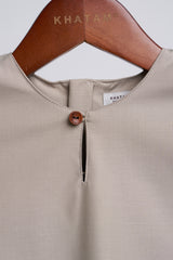 Patawali Baby Boys Baju Melayu Teluk Belanga - Light Olive