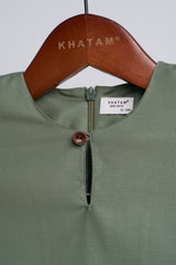 Patawali Baby Boys Baju Melayu Teluk Belanga - Pickle Green