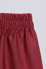 Patawali Baby Boys Baju Melayu Teluk Belanga - Mahogany Red