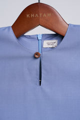 Patawali Baby Boys Baju Melayu Teluk Belanga - Stone Blue