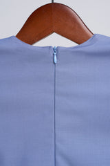 Patawali Baby Boys Baju Melayu Teluk Belanga - Stone Blue