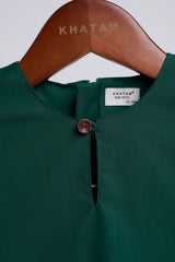 Patawali Baby Boys Baju Melayu Teluk Belanga - Emerald Green